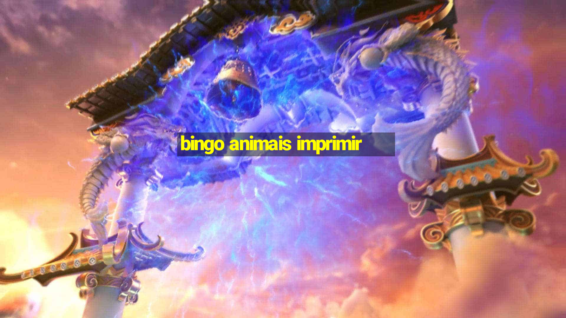 bingo animais imprimir