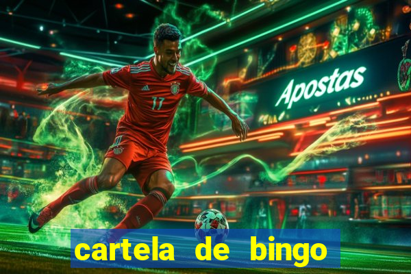 cartela de bingo pra imprimir