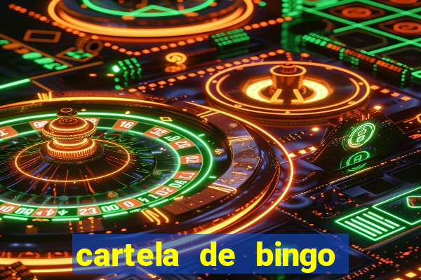 cartela de bingo pra imprimir