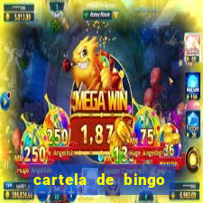 cartela de bingo pra imprimir