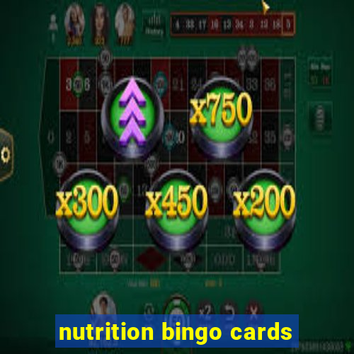 nutrition bingo cards