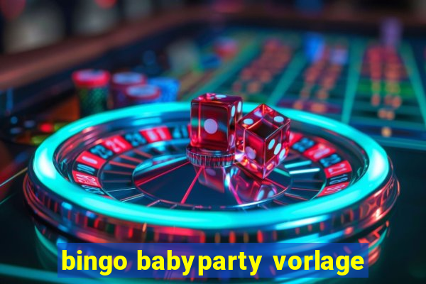 bingo babyparty vorlage