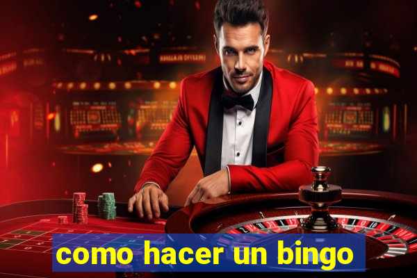 como hacer un bingo