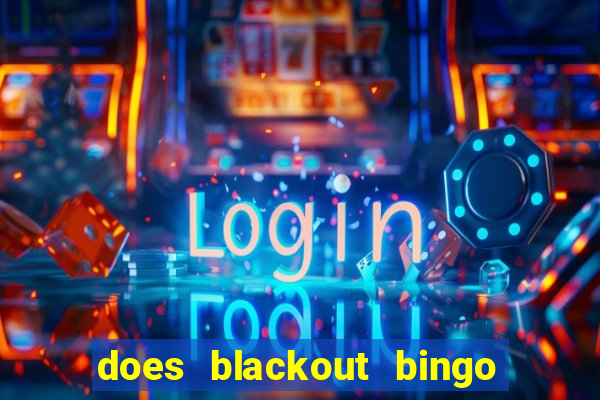 does blackout bingo really pay