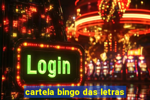 cartela bingo das letras