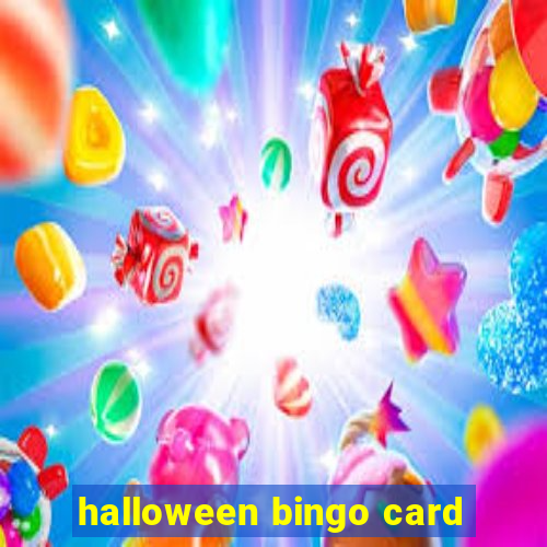 halloween bingo card