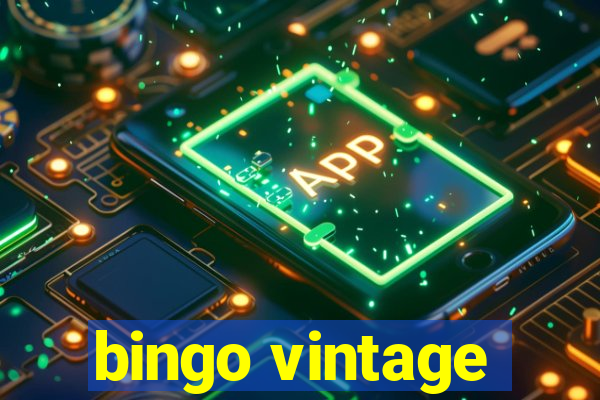 bingo vintage