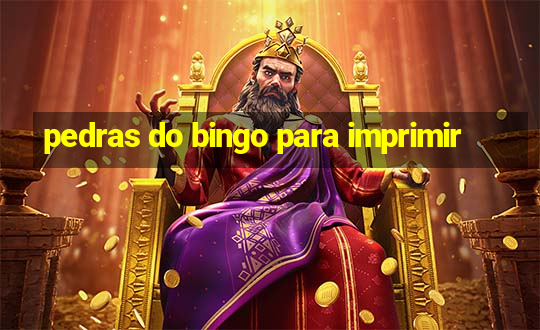 pedras do bingo para imprimir