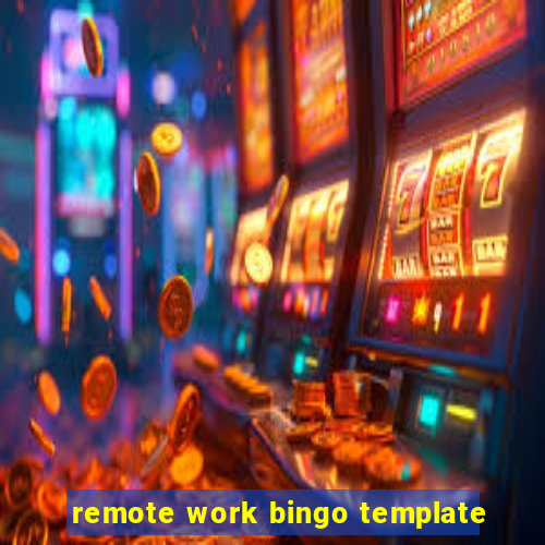 remote work bingo template