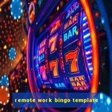 remote work bingo template