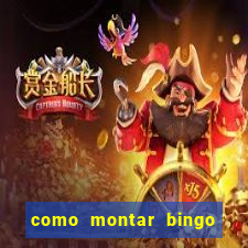 como montar bingo brinquedos toia