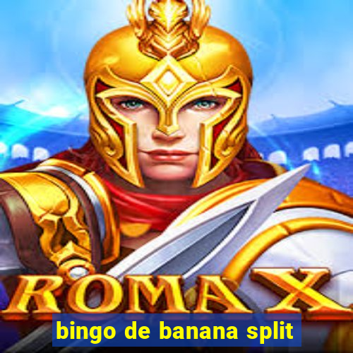 bingo de banana split