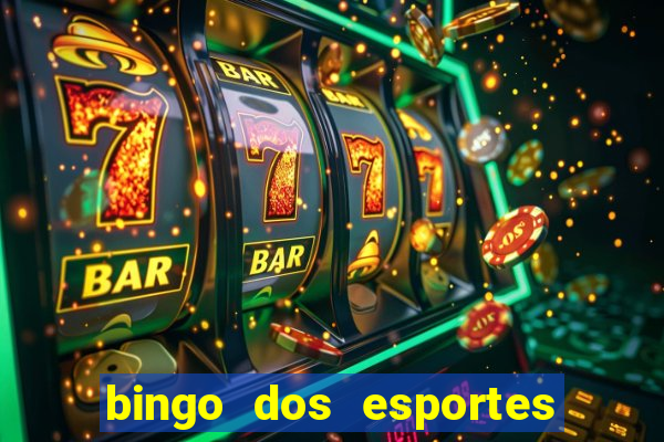 bingo dos esportes para imprimir