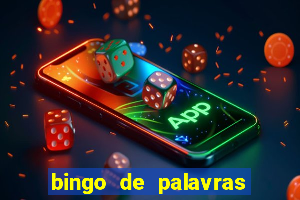 bingo de palavras para imprimir